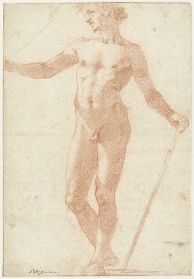 Modello maschile nudo in piedi da Andrea Boscoli