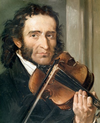 Ritratto di Niccolò Paganini (1782-1840) da Andrea Cefaly