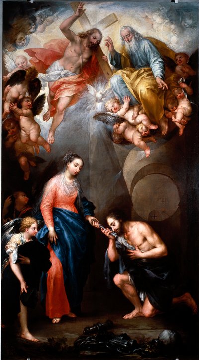 La Vergine appare a San Girolamo Emiliani da Andrea Celesti