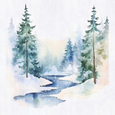 Una tranquilla foresta invernale da Andrea Haase