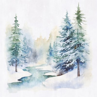 Ruscello nella foresta invernale da Andrea Haase