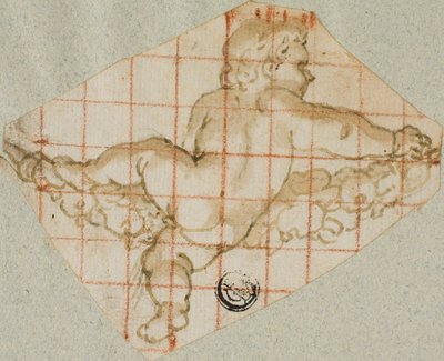 Putto con ghirlanda da Andrea Lilio