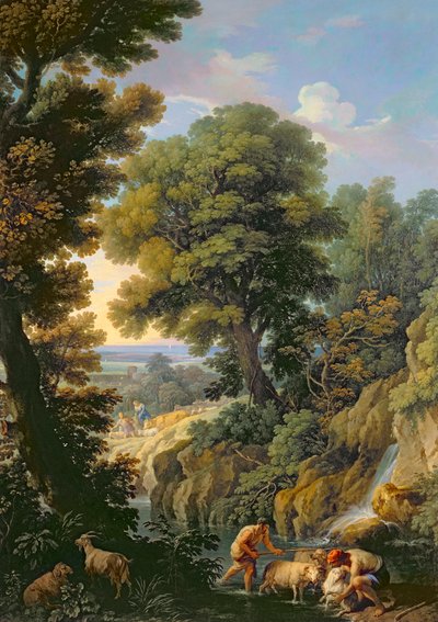 Paesaggio nel Lazio con pastori da Andrea Locatelli