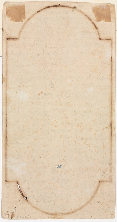 Frammento di un arco (traccia dal recto) (verso) da Andrea Locatelli