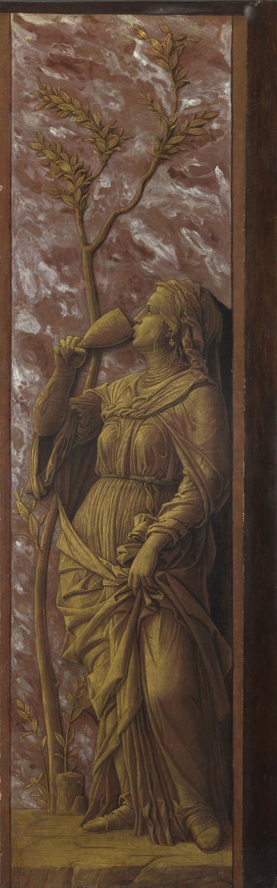 Una donna che beve, c. 1500 da Andrea Mantegna