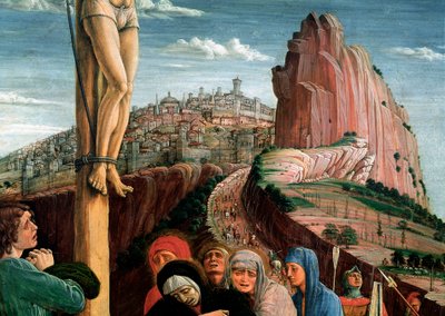 Pala di San Zeno: crocifissione (dettaglio) da Andrea Mantegna