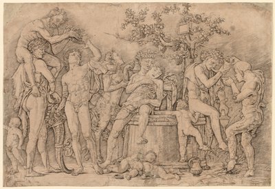 Baccanale con tino di vino da Andrea Mantegna