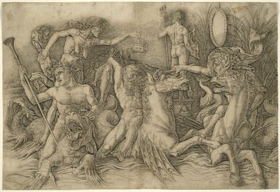 Battaglia degli dei del mare, metà sinistra di un fregio da Andrea Mantegna
