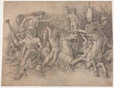 Battaglia degli Dei del Mare - porzione sinistra da Andrea Mantegna