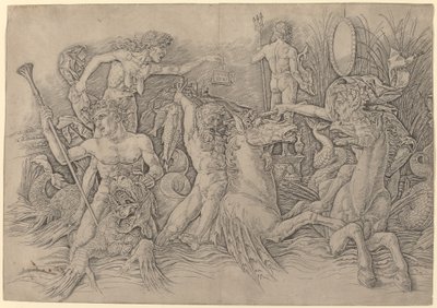 Battaglia degli dei del mare (metà sinistra) da Andrea Mantegna