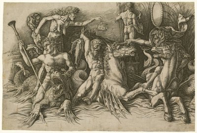 Battaglia degli dei del mare (metà sinistra) da Andrea Mantegna