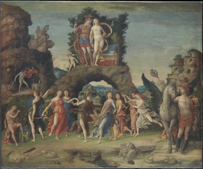 Tedesco: Der Parnaß, Dettaglio Parnaso da Andrea Mantegna