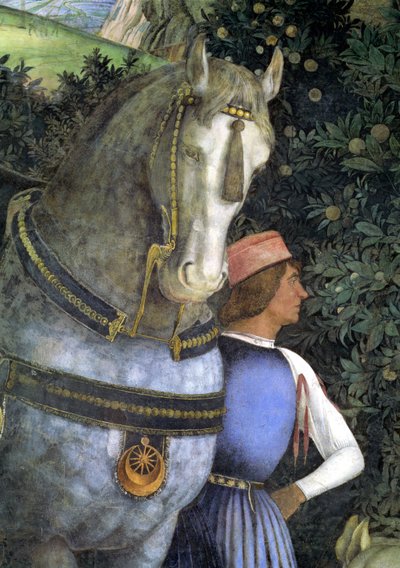 Cavallo e stalliere (dalla Camera degli Sposi o Camera Picta) da Andrea Mantegna