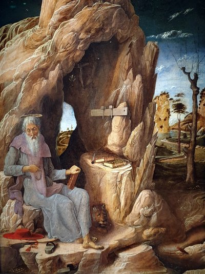 San Girolamo penitente nel deserto da Andrea Mantegna