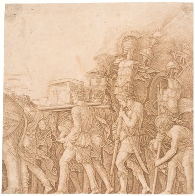 Soldati che portano trofei da Andrea Mantegna