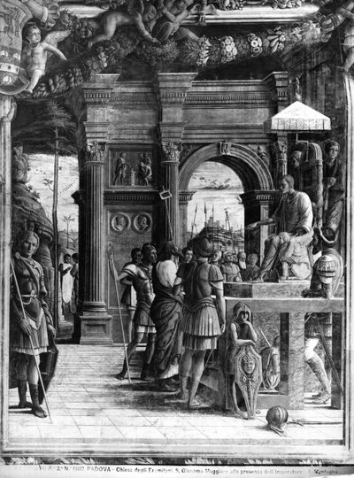 San Giacomo il Maggiore davanti al re Erode Agrippa (dettaglio) da Andrea Mantegna