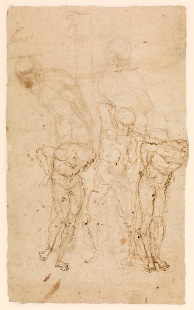 Studi per Cristo alla colonna (verso), c.1460-65 da Andrea Mantegna