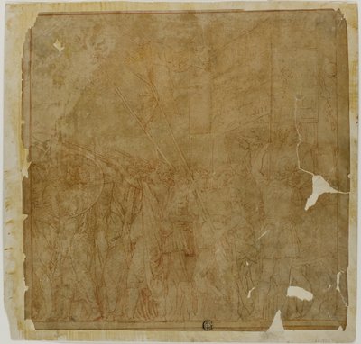Studio per i Trionfi di Giulio Cesare: Tela No. I da Andrea Mantegna