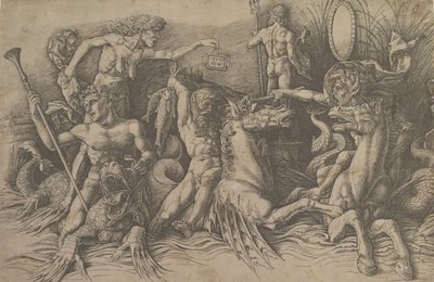 La battaglia degli dei del mare (parte sinistra di un fregio), ca. 1485-88 da Andrea Mantegna
