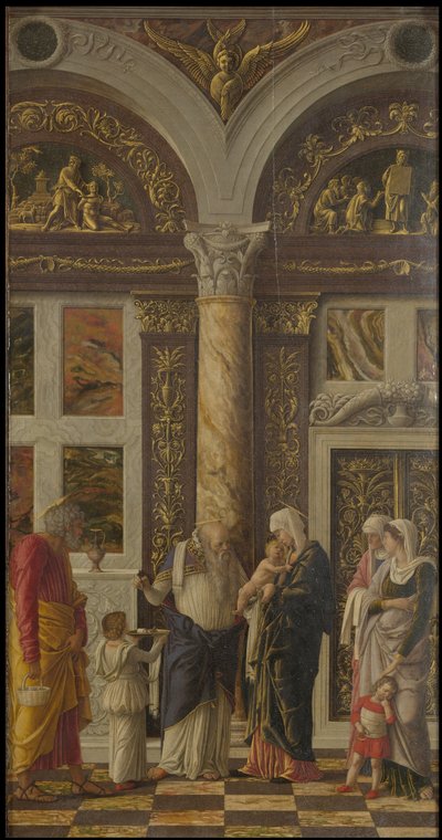 La circoncisione (Trittico degli Uffizi), pannello destro, ca 1463-1464 da Andrea Mantegna
