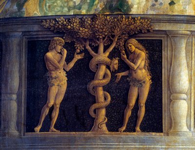 La Vergine e il Bambino circondati da sei santi e adorati dal Marchese di Mantova, Francesco II Gonzaga (dettaglio) da Andrea Mantegna