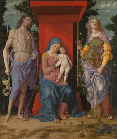 La Vergine col Bambino e santi da Andrea Mantegna