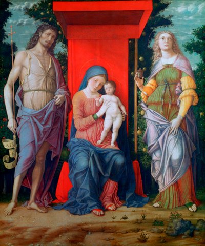 La Vergine e il Bambino con i santi da Andrea Mantegna