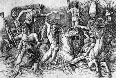 La battaglia degli Dei del Mare (dettaglio) da Andrea Mantegna