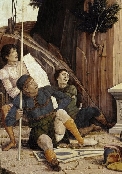 La resurrezione, dettaglio delle predelle dell
