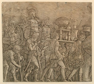 Trionfo di Cesare: i portatori di corazze da Andrea Mantegna
