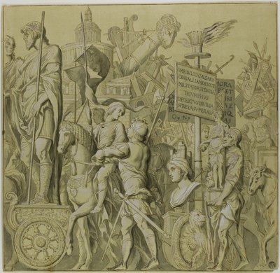 Trionfi di Giulio Cesare: Tela n. II da Andrea Mantegna