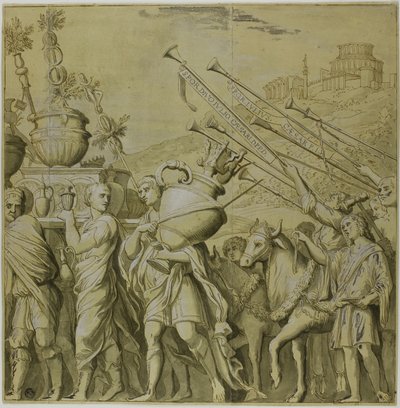 Trionfi di Giulio Cesare: Tela No. IV da Andrea Mantegna