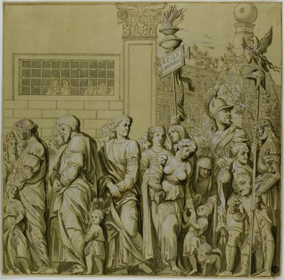 Trionfi di Giulio Cesare: Tela No. VII da Andrea Mantegna