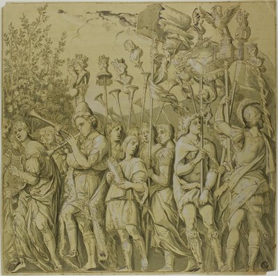 Trionfi di Giulio Cesare: Tela n. VII da Andrea Mantegna