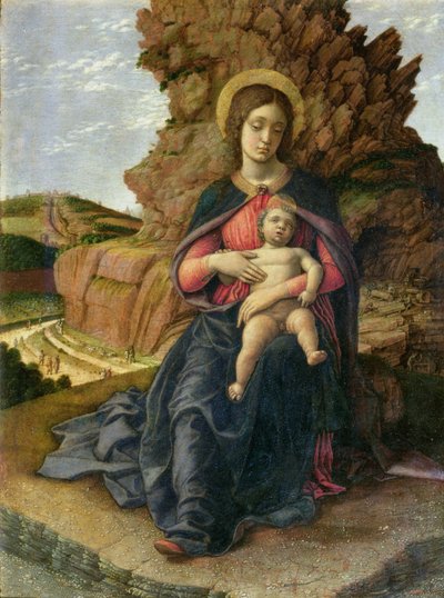 Vergine e Bambino, anche conosciuta come Madonna della Cava, c.1480 da Andrea Mantegna
