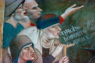 Frammento di un affresco che mostra il trionfo della morte da Andrea Orcagna