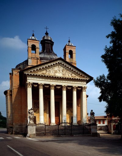 Veduta del tempietto (o chiesa di San Graziano) da Andrea Palladio