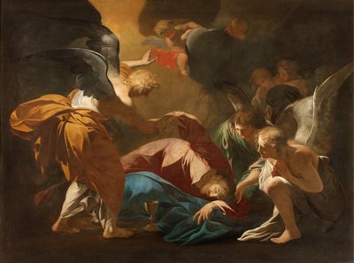 Milano, Chiesa di San Francesco da Paola, Andrea Pozzo, Gli angeli sostengono Gesù nel Giardino del Getsemani da Andrea Pozzo