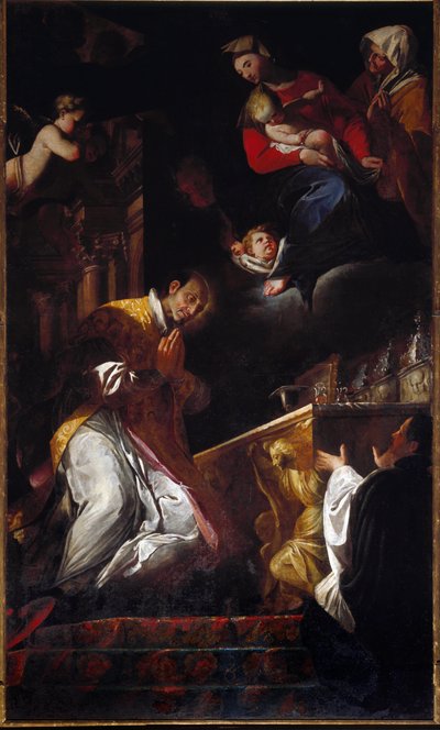 Rappresentazione di San Francesco Borgia (1510-1572) Gesuita e Santo Spagnolo da Andrea Pozzo