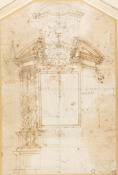 Schizzo per un altare di San Bartolomeo da Andrea Pozzo