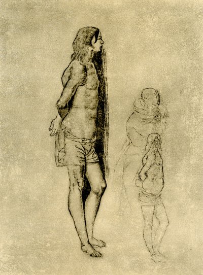 Studio su San Sebastiano per il dipinto a Bergamo da Andrea Previtali