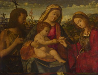 La Vergine e il Bambino con i santi Giovanni Battista e Caterina, 1504 da Andrea Previtali