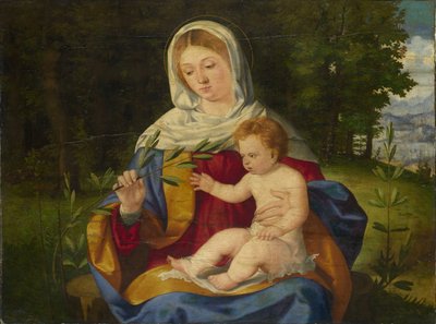 La Vergine e il Bambino con un ramo d