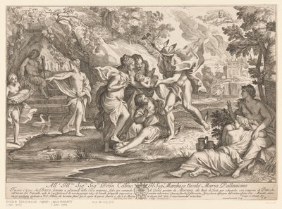 Mercurio consegna Bacco alle ninfe di Nisa da Andrea Procaccini