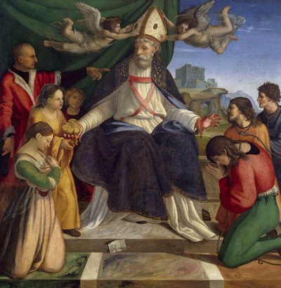 San Nicola di Bari in trono da Andrea Sabatini