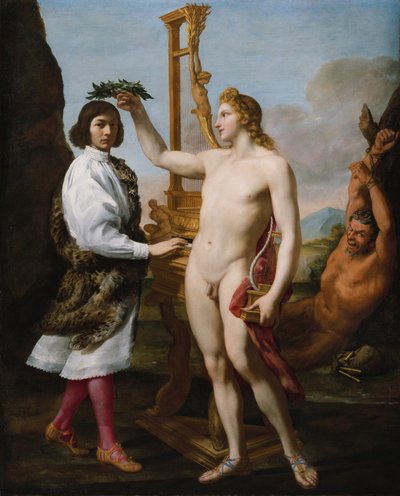 Marcantonio Pasqualini incoronato da Apollo da Andrea Sacchi