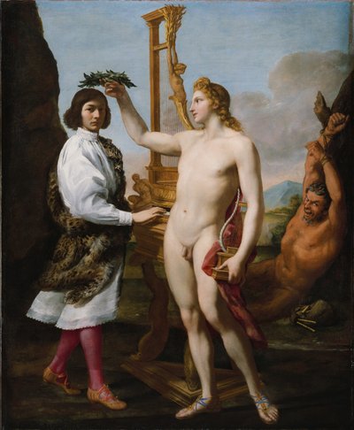 Marcantonio Pasqualini incoronato da Apollo da Andrea Sacchi