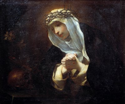 Rappresentazione di santa Caterina da Siena (1347-1380) da Andrea Sacchi