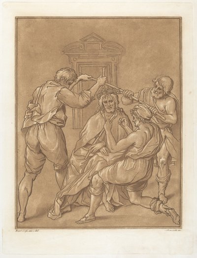 Cristo incoronato di spine da Andrea Scacciati after Bartolomeo Cesi