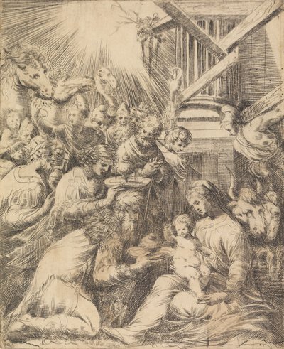 Adorazione dei Magi, ca. 1553-60 da Andrea Schiavone